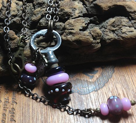 SkeletonKeyNecklace-Purple