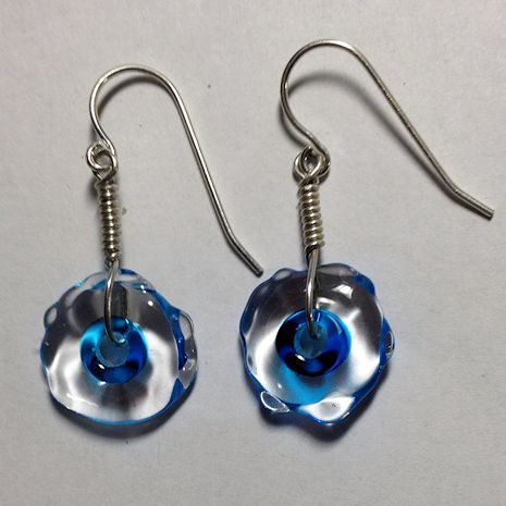 BlueIceChipEarrings