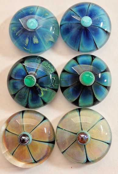 SilverGlassCuffLinks